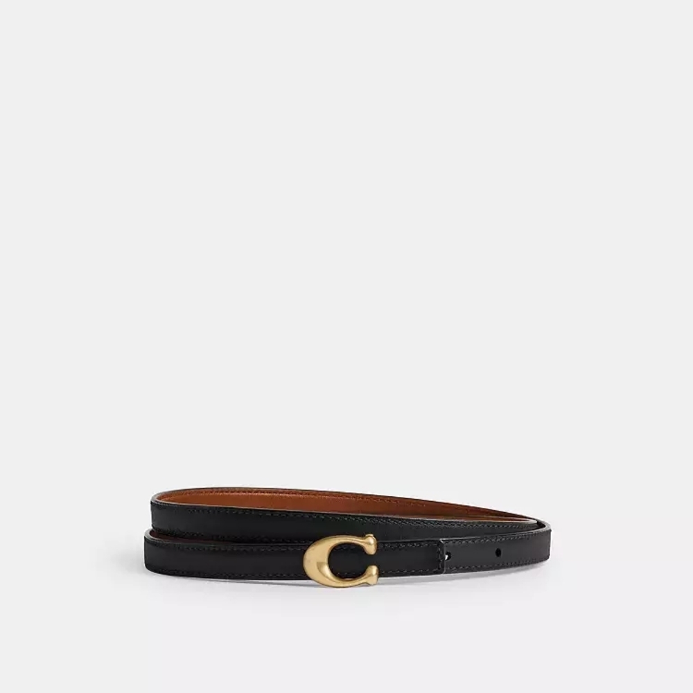 Coach Black Belt with Gold Buckle